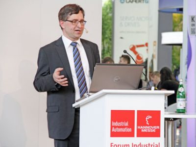 Dr. Frank Nagel gave a talk in the „Industrial Automation Forum“ about „Non-contact temperature measurement in integrated automation solutions”.