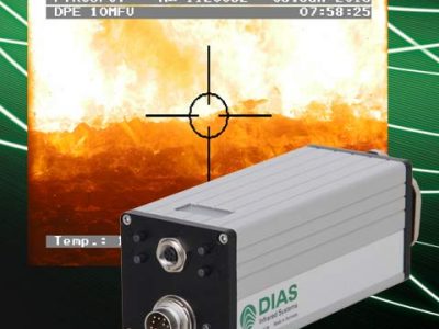 Fast digital DIAS switching light pyrometers PYROSPOT DPE 10N, DPE and DPE 1ßM 10MF for non-contact temperature measurements from 20 ° C on metals, ceramics, graphite and other materials