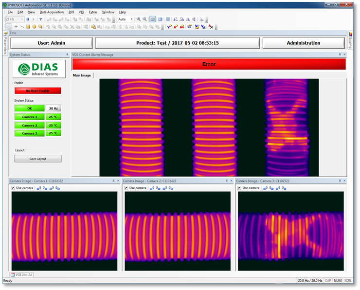 Thermal all-round inspection with PYROSOFT AutomationSC from DIAS