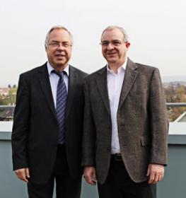 Prof. Dr.-Ing. Günter Hofmann (founder of DIAS Infrared GmbH, CEO) and Phil Gregor (President DIAS Infrared Corp.)